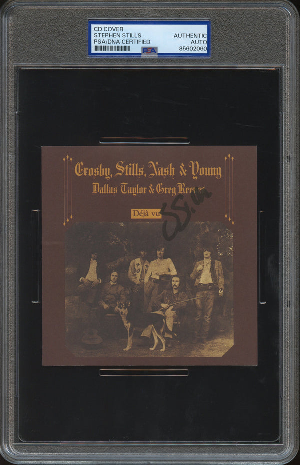 Stephen Stills Signed Autographed CD Cover "Déjà Vu" PSA/DNA Authenticated