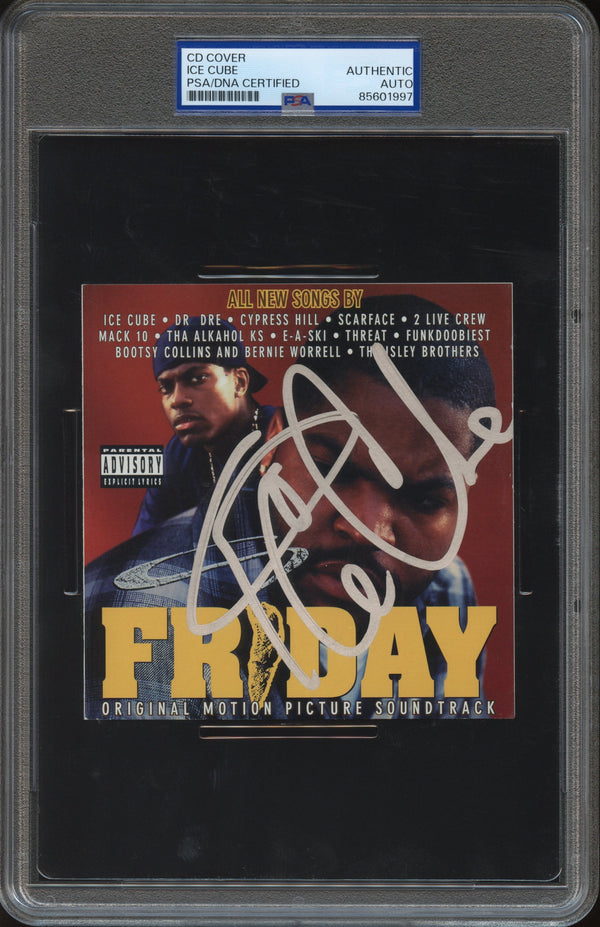 Ice Cube Signed Autographed CD Cover “Friday” PSA/DNA Authenticated