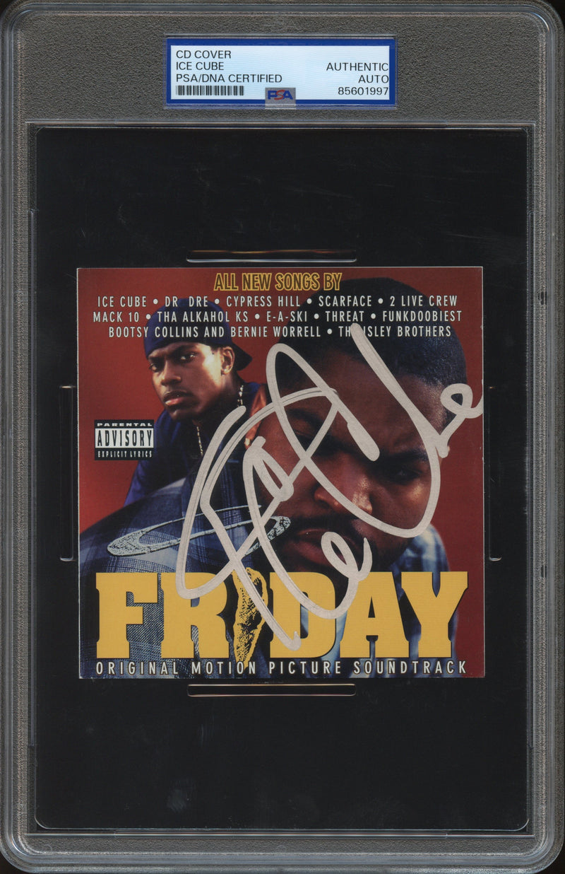 Ice Cube Signed Autographed CD Cover “Friday” PSA/DNA Authenticated