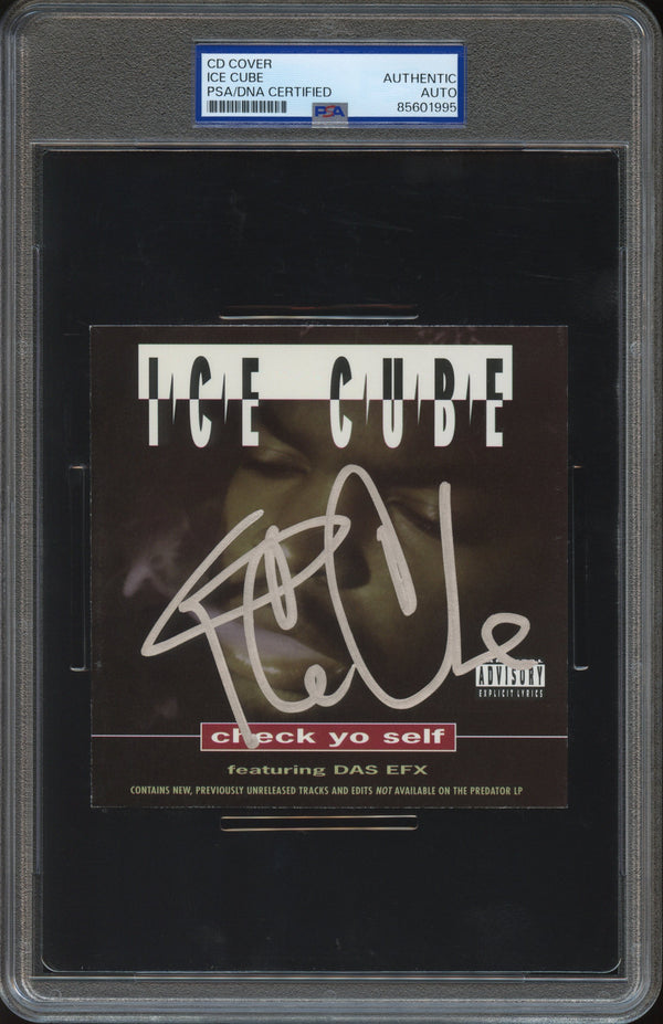 Ice Cube Signed Autographed CD Cover “Check Yo Self” PSA/DNA Authenticated