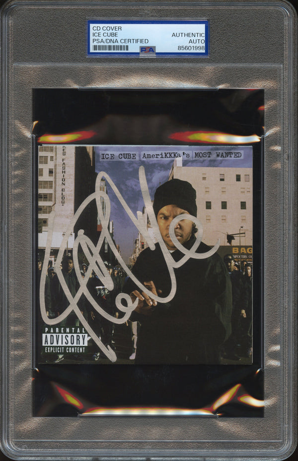 Ice Cube Signed Autographed CD Cover “AmeriKKKa's Most Wanted” PSA/DNA Authenticated