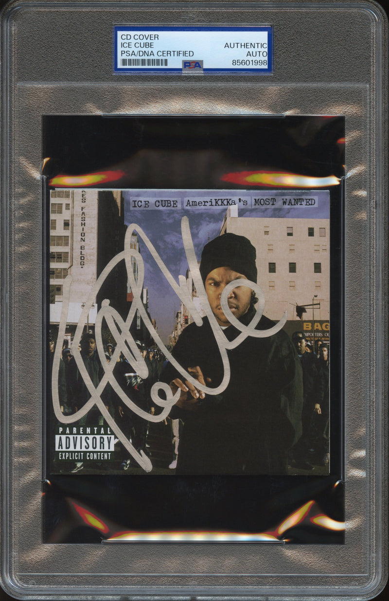 Ice Cube Signed Autographed CD Cover “AmeriKKKa's Most Wanted” PSA/DNA Authenticated