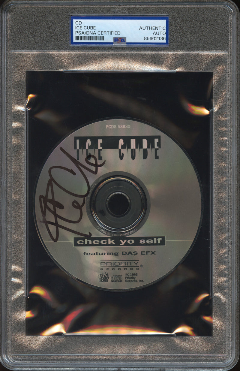 Ice Cube Signed Autographed CD “Check Yo Self” PSA/DNA Authenticated