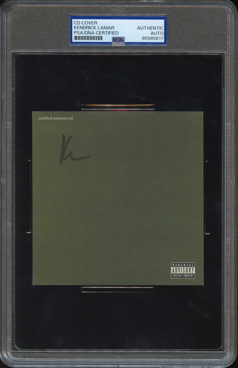 Kendrick Lamar Signed Autographed CD Cover “Untitled Unmastered” PSA/DNA Authenticated