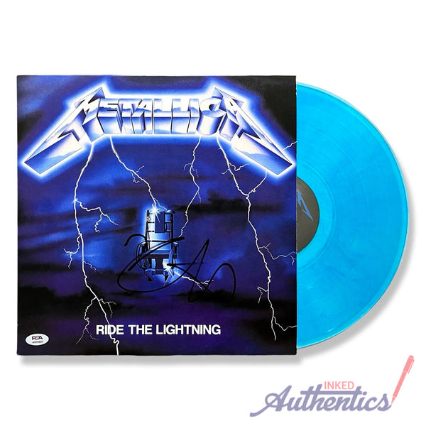 Metallica Signed Autographed Vinyl LP “Ride The Lightning” PSA/DNA Authentic