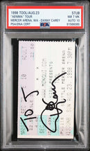 Danny Carey Signed Autographed Ticket Stub “Ænima” Tour 8/23/98 PSA 7/10 Near Mint