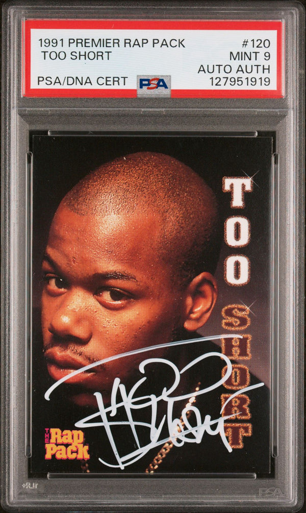 1991 Premier Rap Pack #120 Too Short Auto PSA 9 Mint