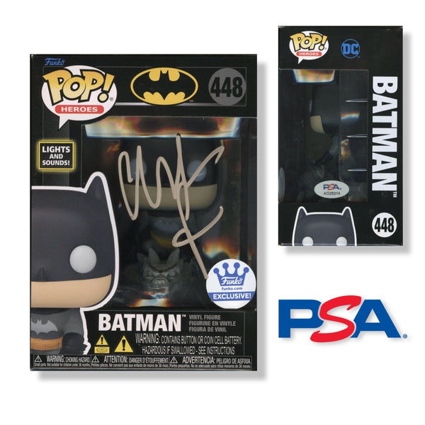Christian Bale Signed Autographed Funko Pop #448 Batman PSA/DNA Authenticated