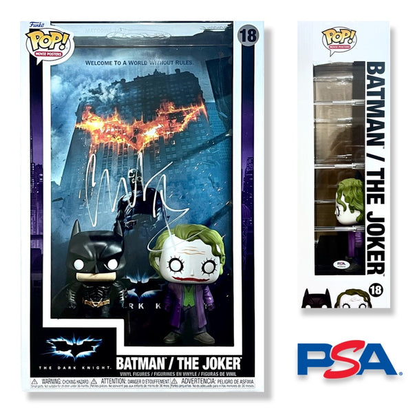 Christian Bale Signed Autographed Funko Pop #18 Batman/The Joker PSA/DNA Authenticated