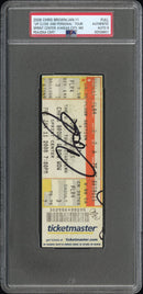 Chris Brown Signed Autographed Ticket “Up Close And Personal” Tour 1/11/08 PSA/DNA 9 Mint