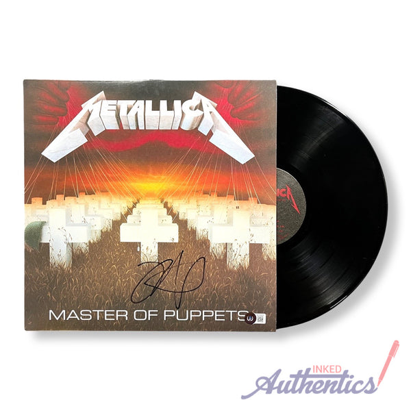 Kirk Hammett Signed Autographed Vinyl LP “Master Of Puppets” Beckett Authentic