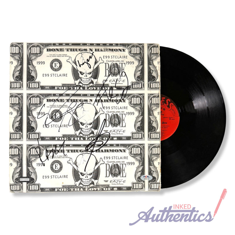 Bone Thugs-N-Harmony Signed Autographed Vinyl LP "Foe tha Love of $" PSA/DNA Authenticated