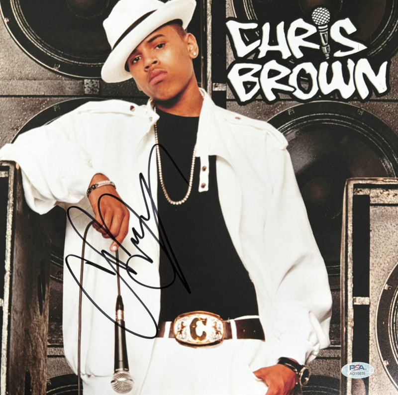 Chris Brown Signed Autographed 12x12 Photo "Chris Brown" Photo PSA/DNA Authenticated