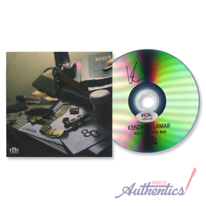 Kendrick Lamar Signed Autographed CD “Section.80” PSA/DNA Authenticate Kendrick Lamar Signed Autographed CD “Section.80” PSA/DNA Authenticate