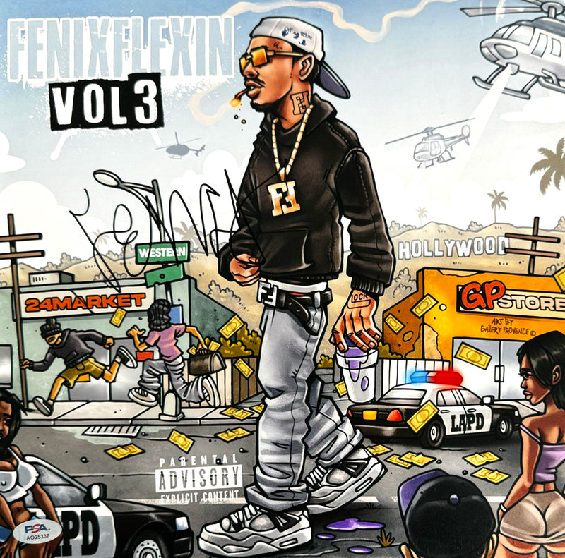 Fenix Flexin Signed Autographed 12x12 Photo "Fenix Flexin Vol. 3" PSA/DNA Authenticated