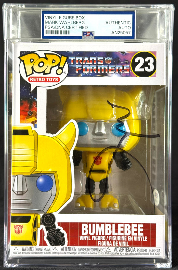 Mark Wahlberg Signed Autographed Funko Pop #23 Bumblebee PSA/DNA Authenticated