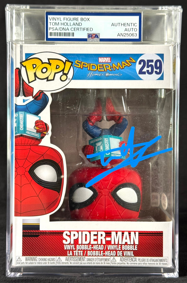 Tom Holland Signed Autographed Funko Pop #259 Spider-Man PSA/DNA Authenticated