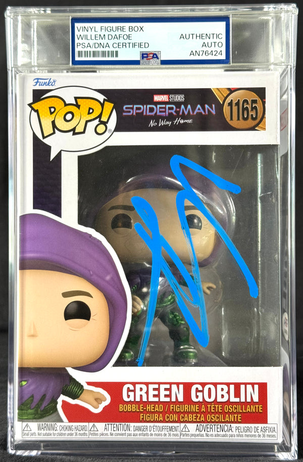 Willem Dafoe Signed Autographed Funko Pop #1165 Green Goblin PSA/DNA Authenticated