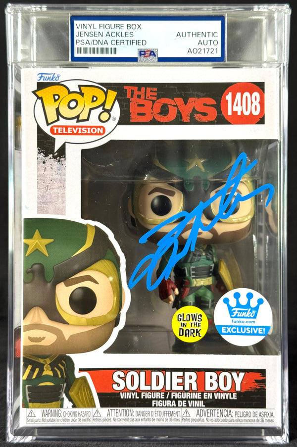 Jensen Ackles Signed Autographed Funko Pop #1408 Soldier Boy PSA/DNA Authenticated