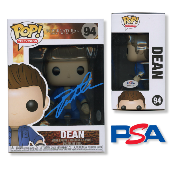 Jensen Ackles Signed Autographed Funko Pop #94 Dean PSA/DNA Authenticated