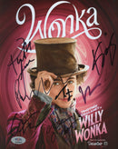 Wonka Cast Signed Autographed 8x10 Photo PSA/DNA Authenticated
