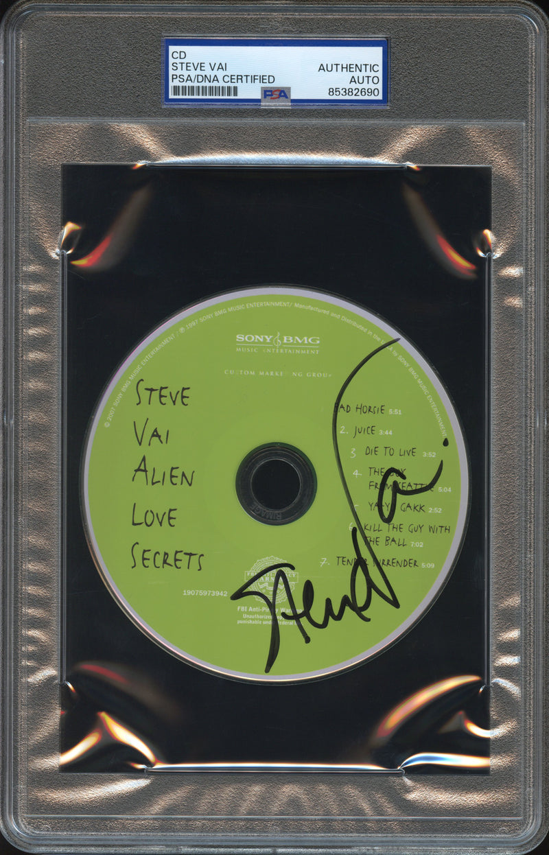 Steve Vai Signed Autographed CD "Alien Love Secrets" PSA/DNA Authentic