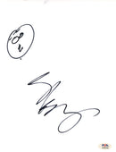 Soulja Boy Signed Autographed 8.5x11 Sketch PSA/DNA Authenticated
