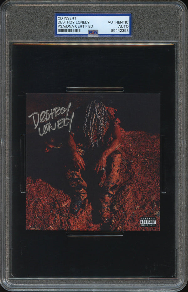 Destroy Lonely Signed Autographed CD Cover "Love Lasts Forever" PSA/DNA Authenticated