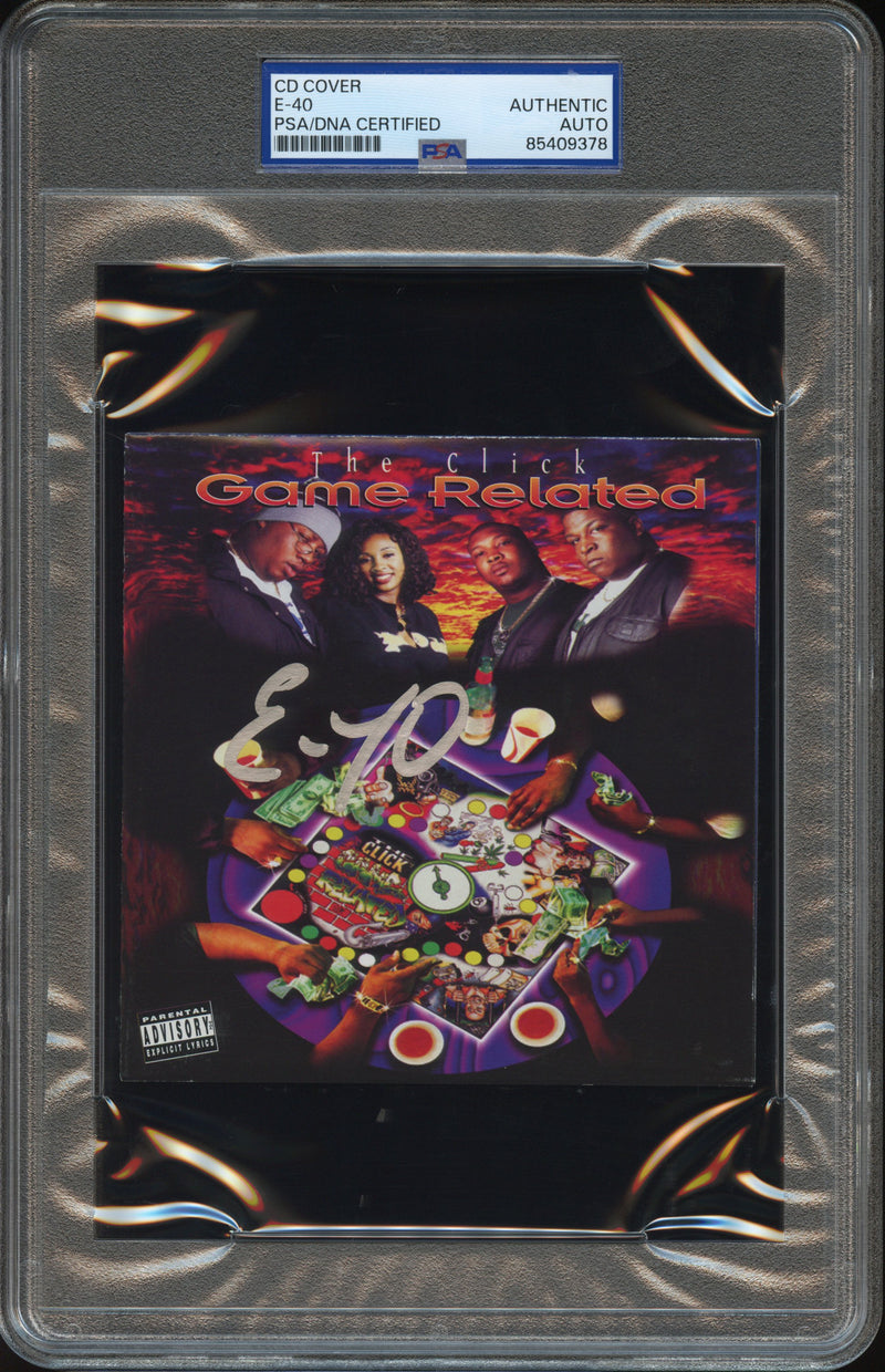 E-40 Signed Autographed CD Cover "Game Related" PSA/DNA Authenticated