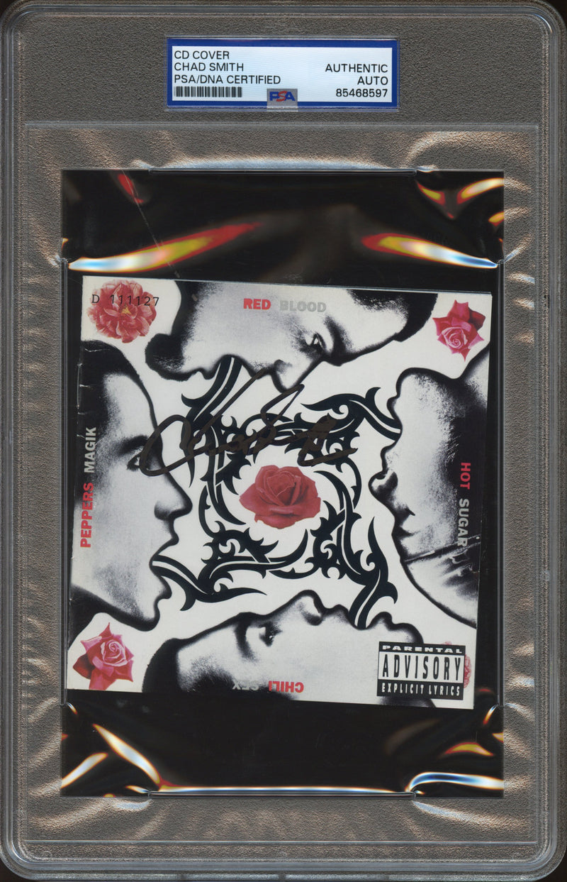 Chad Smith Signed Autographed CD Cover "Blood Sugar Sex Magik" PSA/DNA Authenticated