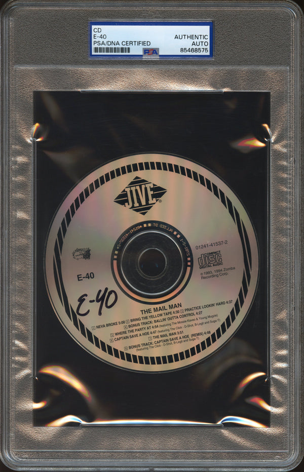 E-40 Signed Autographed CD "The Mail Man" PSA/DNA Authenticated