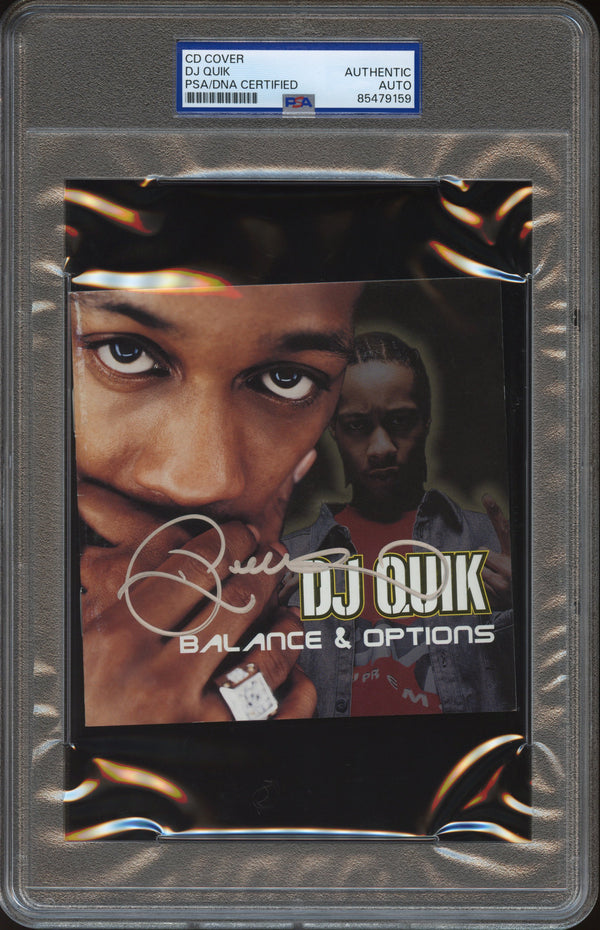 DJ Quik Signed Autographed CD Cover "Balance & Options" PSA/DNA Authenticated