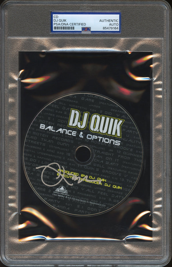 DJ Quik Signed Autographed CD "Balance & Options" PSA/DNA Authenticated