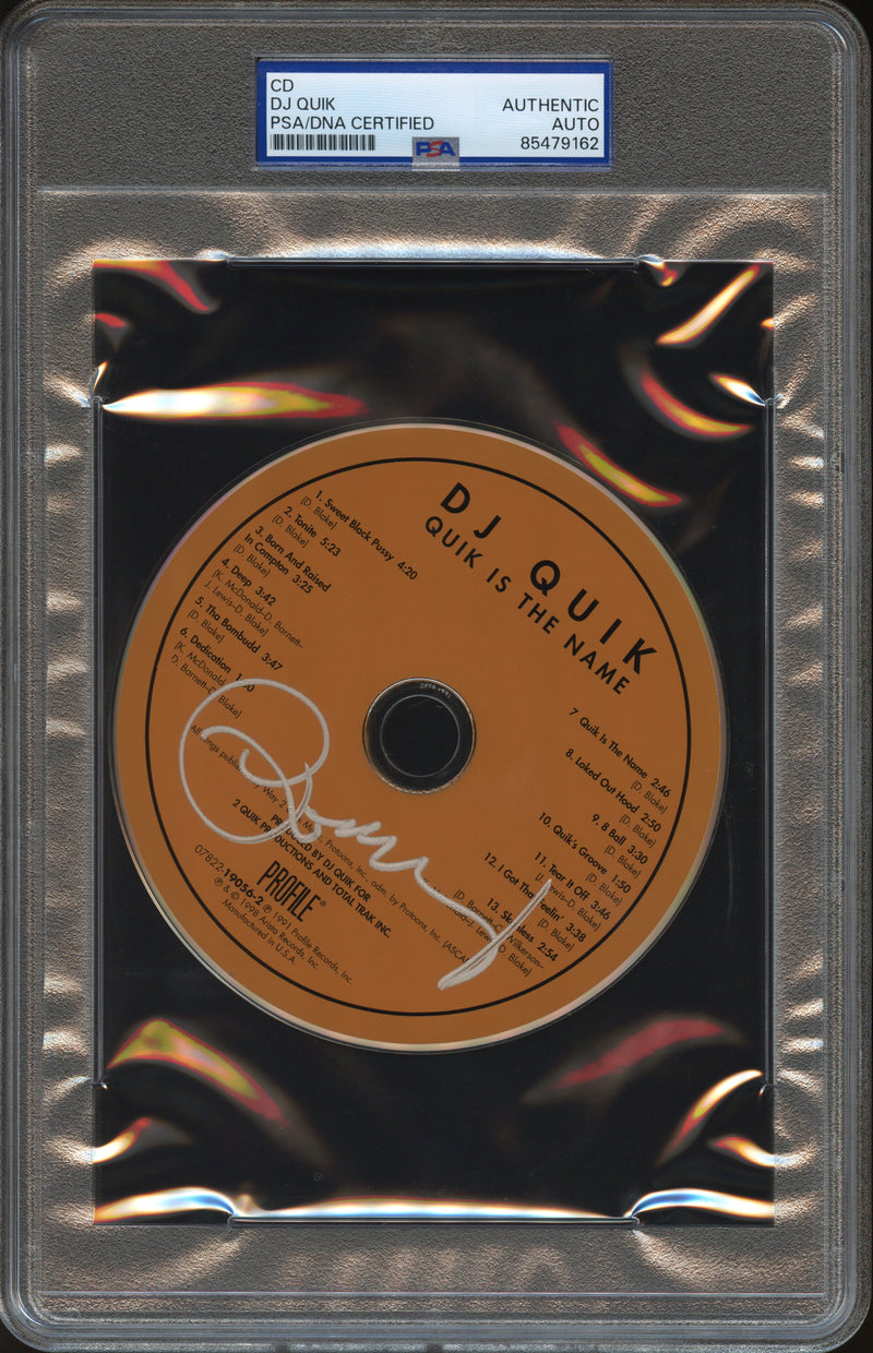 DJ Quik Signed Autographed CD "Quik Is the Name" PSA/DNA Authenticated
