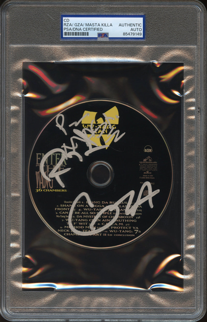 Wu-Tang Clan Autographed CD "Enter the Wu-Tang (36 Chambers)" PSA/DNA Authenticated