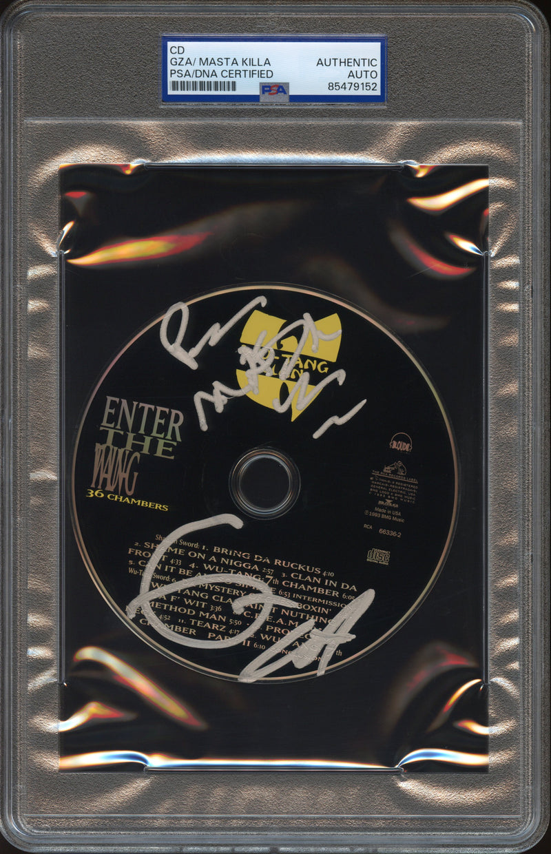 Wu-Tang Clan Autographed CD "Enter the Wu-Tang (36 Chambers)" PSA/DNA Authenticated