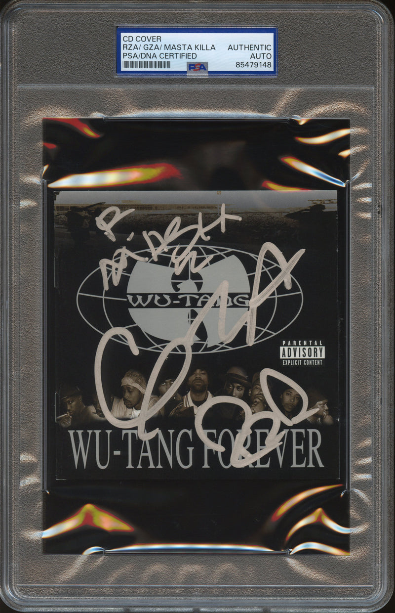 Wu-Tang Clan Autographed CD Cover "Wu-Tang Forever" PSA/DNA Authenticated