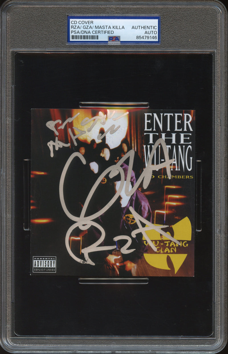 Wu-Tang Clan Autographed CD Cover "Enter the Wu-Tang (36 Chambers)" PSA/DNA Authenticated