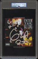 Wu-Tang Clan Signed Autographed CD Cover "Enter the Wu-Tang (36 Chambers)" PSA/DNA Authenticated