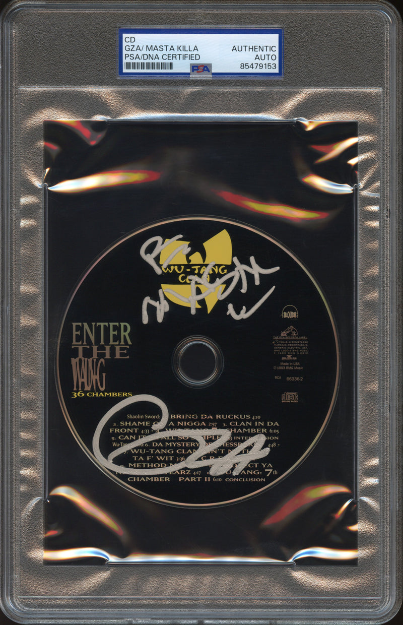 Wu-Tang Clan Autographed CD "Enter the Wu-Tang (36 Chambers)" PSA/DNA Authenticated