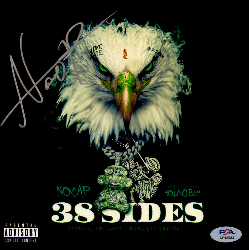 NoCap Signed Autographed 8x8 Photo "38 Sides" PSA/DNA Authenticated