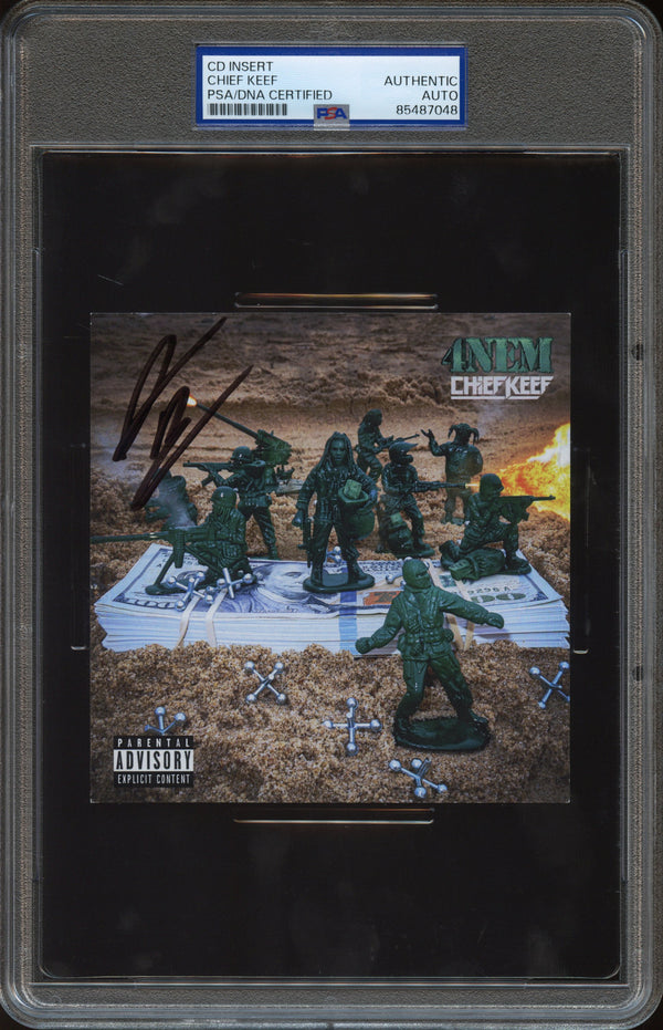 Chief Keef Signed Autographed CD Cover “4Nem” PSA/DNA Authenticated