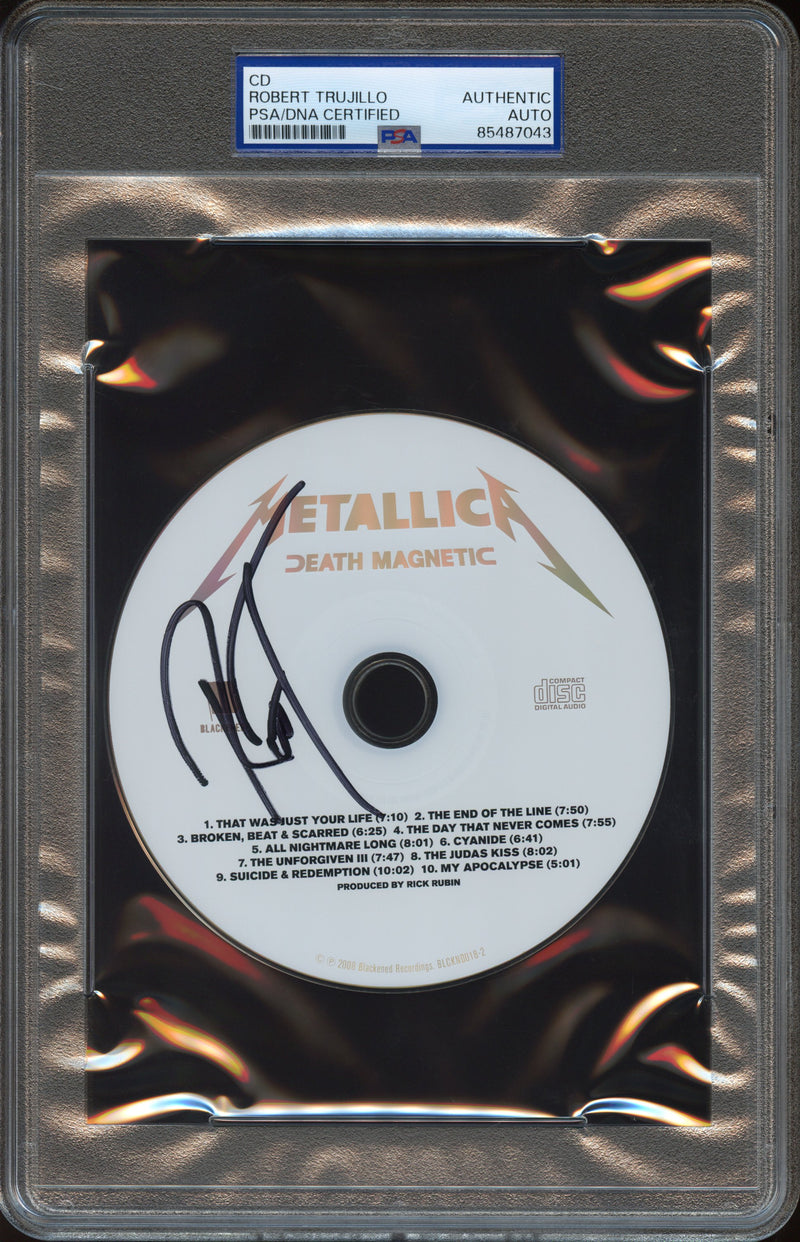 Robert Trujillo Signed Autographed CD “Death Magnetic” PSA/DNA Authenticated
