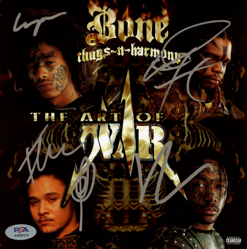 Bone Thugs-N-Harmony Signed Autographed 8x8 Photo "The Art of War" PSA/DNA Authenticated
