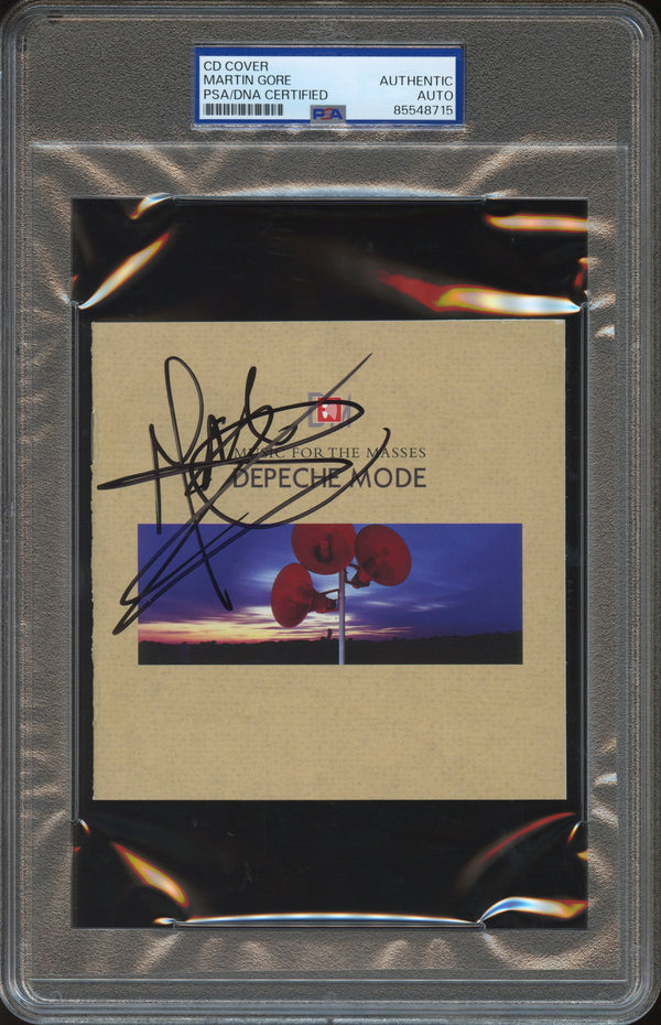 Martin Gore Signed Autographed CD Cover "Music for the Masses" PSA/DNA Authenticated