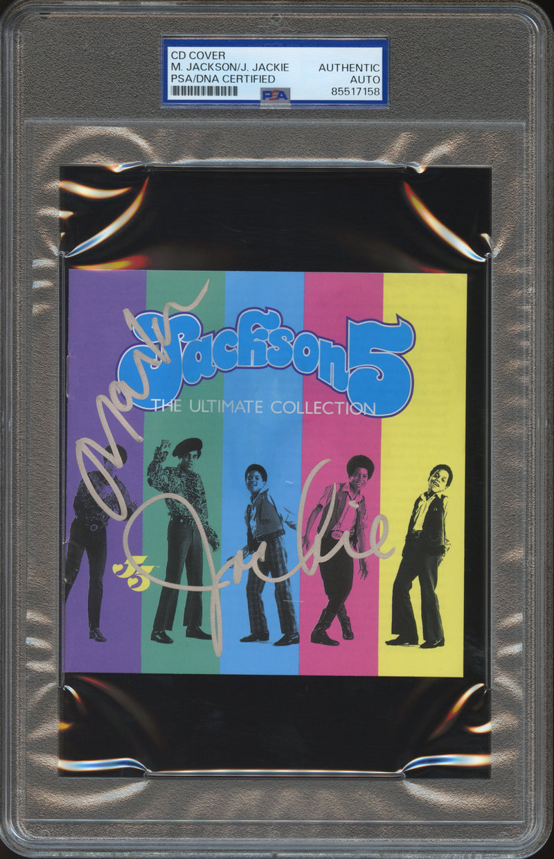 Jackson 5 Signed Autographed CD Cover “The Ultimate Collection” PSA/DNA Authenticated
