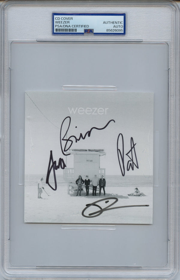 Weezer Signed Autographed CD Cover “Weezer (White Album)” PSA/DNA Authenticated