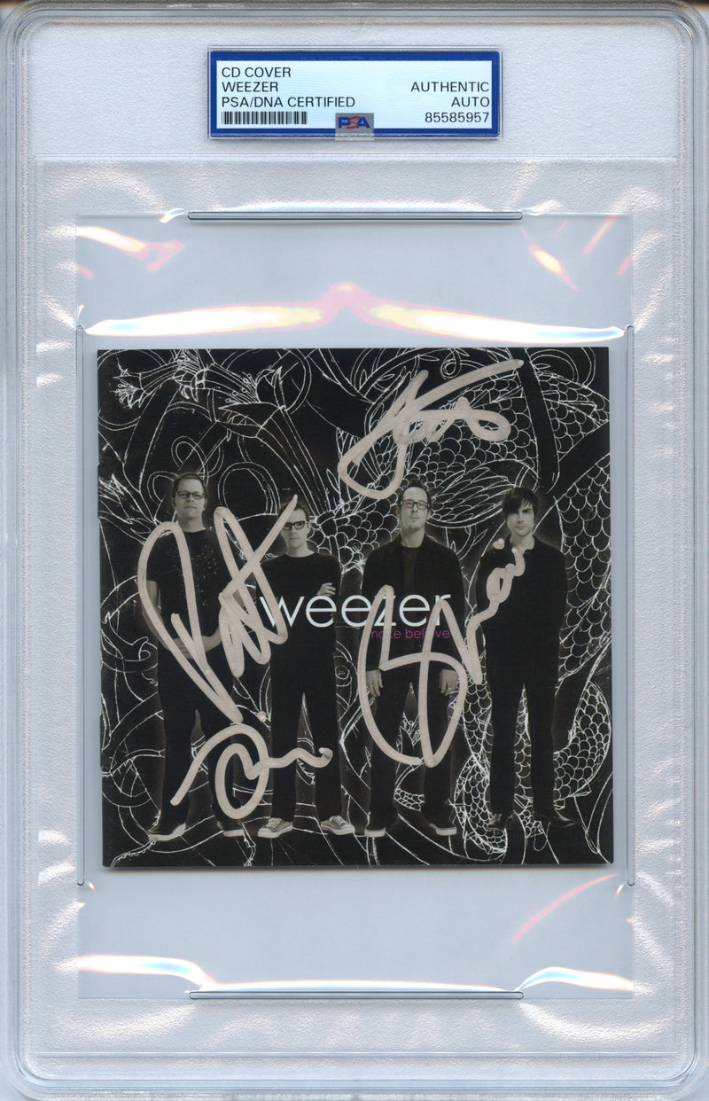 Weezer Signed Autographed CD Cover “Make Believe” PSA/DNA Authenticated