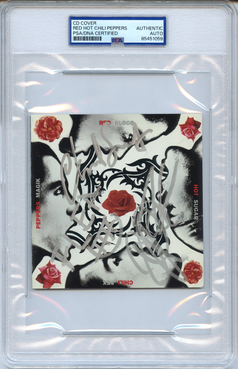 Red Hot Chili Peppers Signed Autographed CD Cover "Blood Sugar Sex Magik" PSA/DNA Authenticated