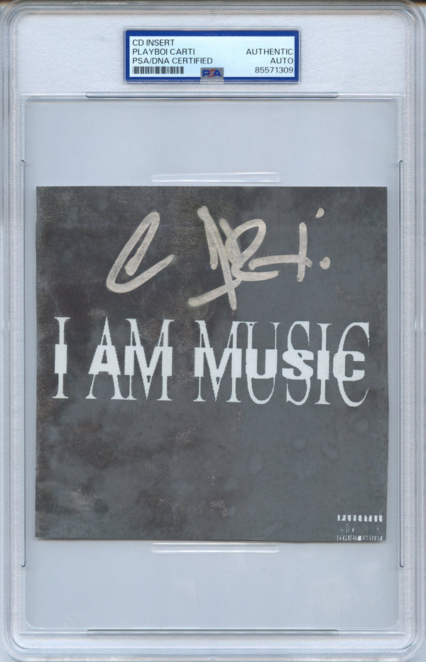 Playboi Carti Signed Autographed CD Insert “MUSIC - SORRY 4 DA WAIT” PSA/DNA Authenticated